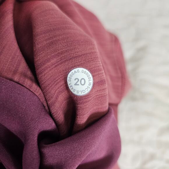 LIke New Lululemon Invigorate HR Leggings Heather Mulled Wine Sz 20 - Picture 9 of 10